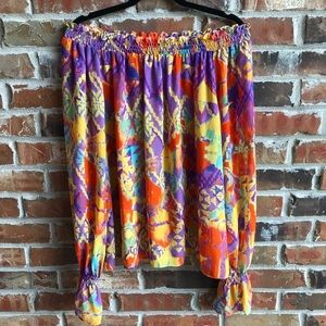 SMYM Paisley Off the Shoulder Top